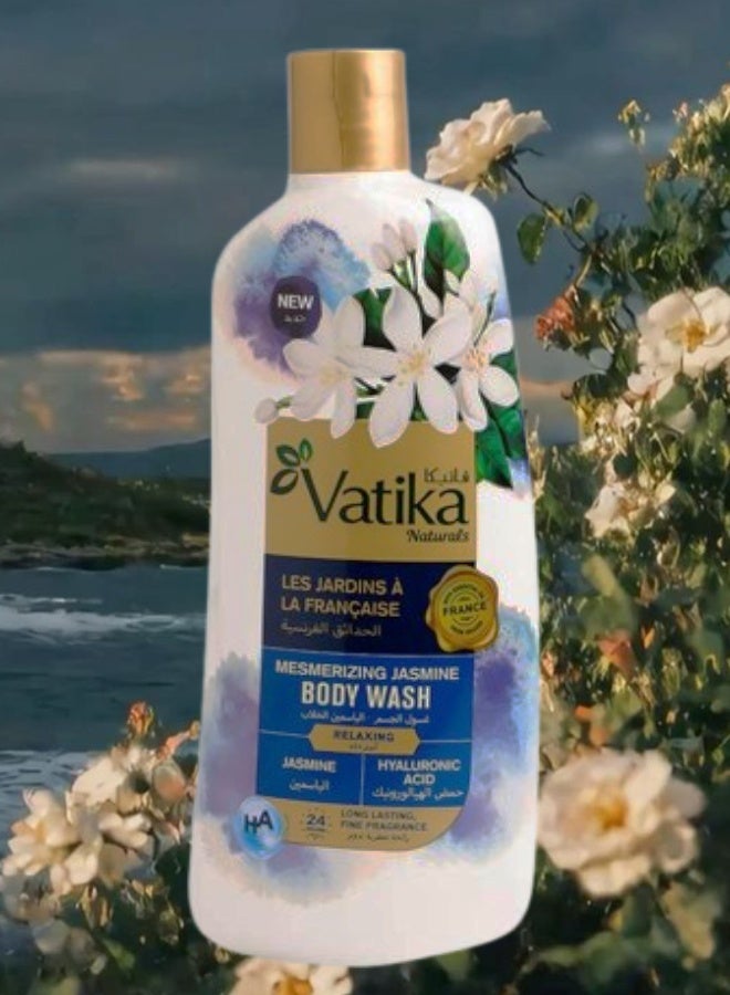 VATIKA 11 Pieces Vatika French Gardens Body Wash Indulgent Jasmine And Hyaluronic Acid 500ML - Image 2